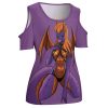 ACT off shoulder U-neck short sleeve top - Image 3