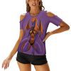 ACT off shoulder U-neck short sleeve top - Image 2